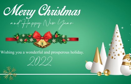 Merry Christmas and Happy New Year 2022!